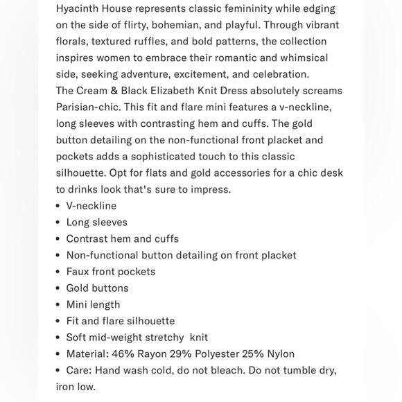 Hyacinth House Elizabeth knit XXL White and Black Cardigan Dress - Picture 4 of 10